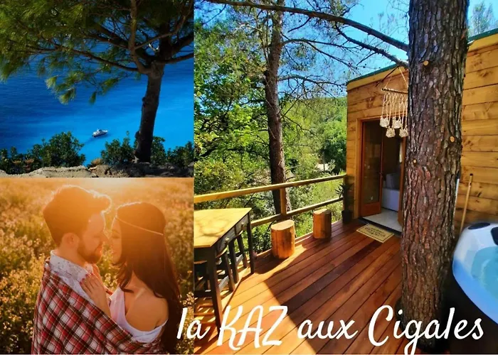 Cabane dans les arbres La Kaz aux Cigales Cuers