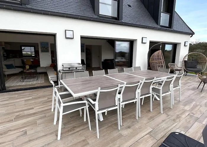Fouesnant, Maison Coup De Coeur A 200 M De La Plage, Piscine Chauffee, Spa avec Piscine