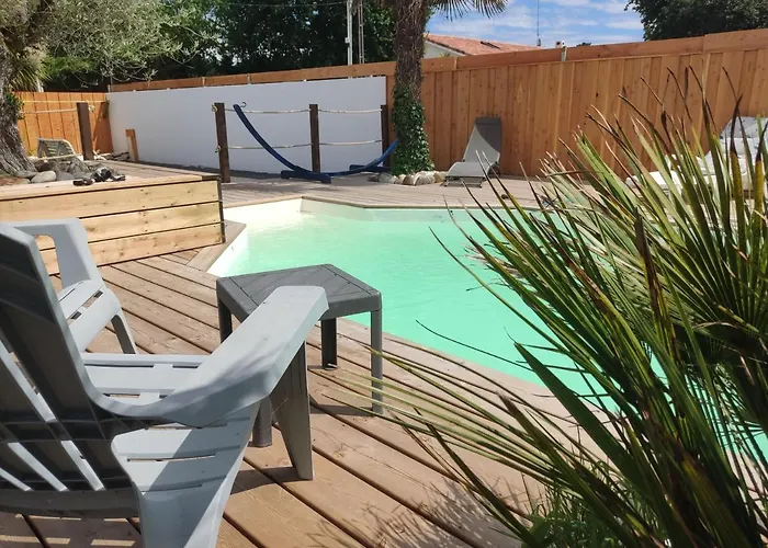 cottage la dune les cigales du bassin à Gujan-Mestras avec Piscine