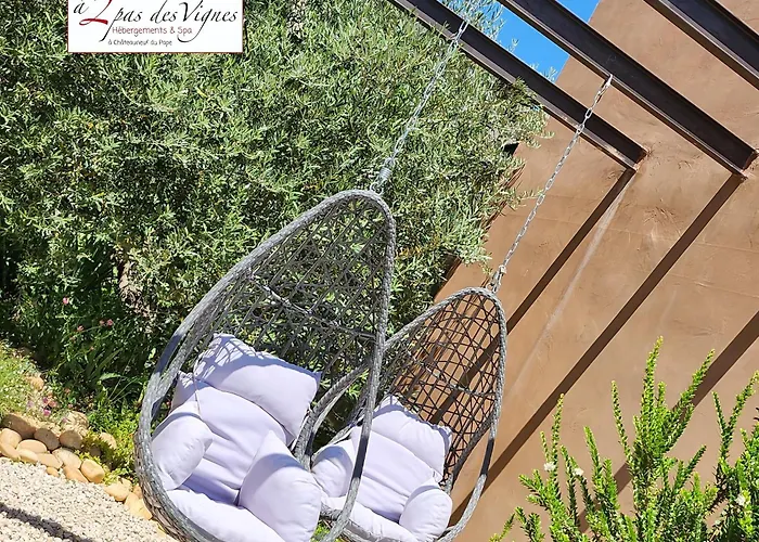 A 2 Pas Des Vignes, Hebergements Et Spa, Maison Numero 7 A Chateauneuf Du Pape avec Piscine