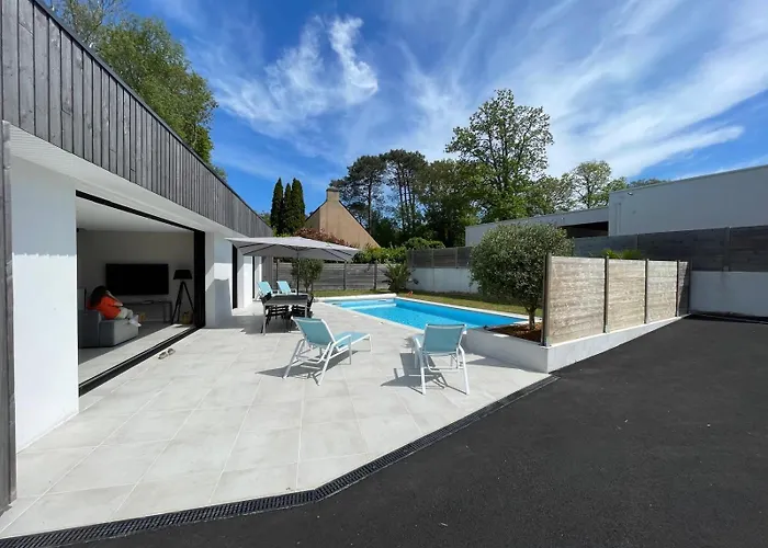Villa Gavrinis Ploemel avec Piscine